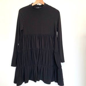 Nasty Gal Long Sleeve Tiered Top Size 6